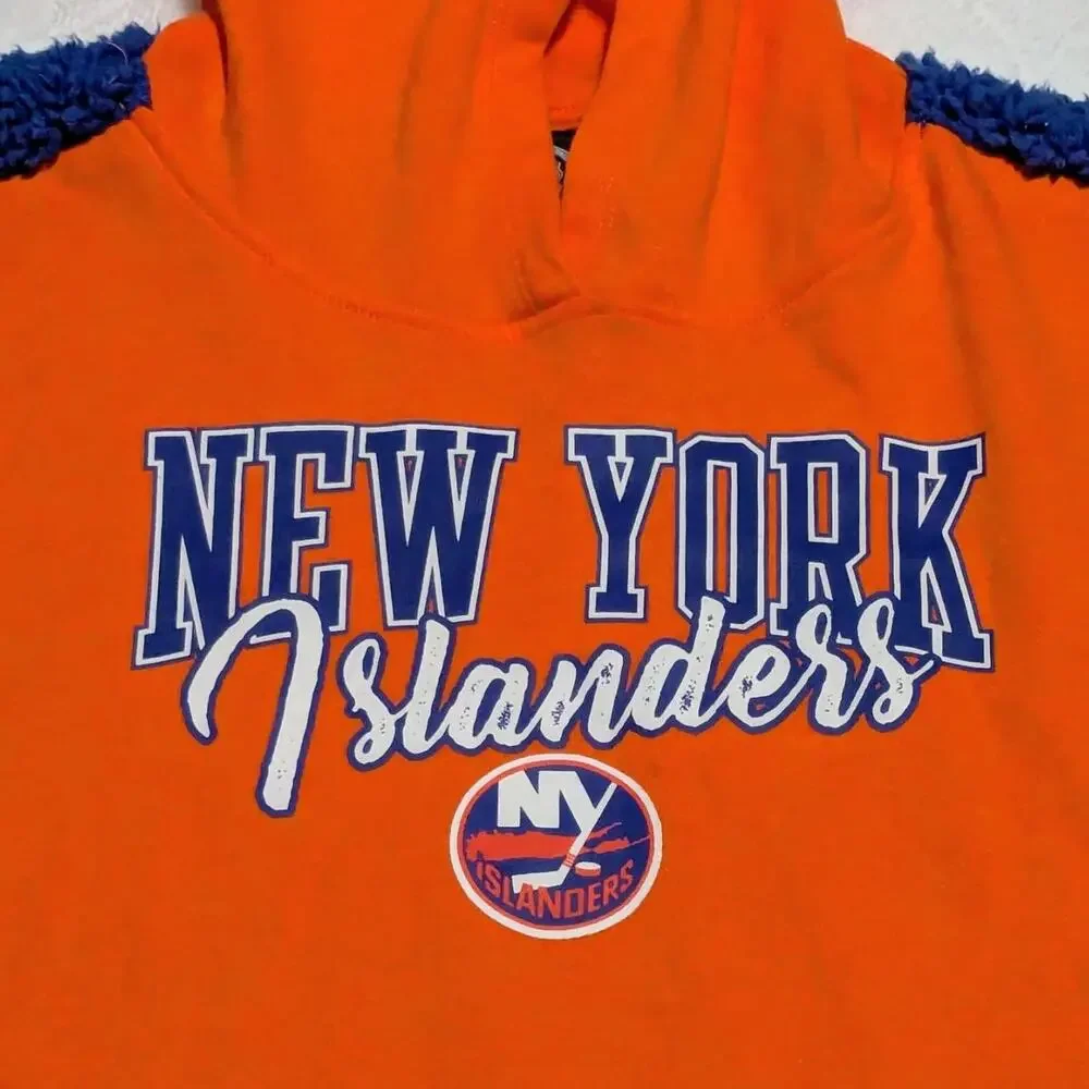 Orange & Blue NHL Newyork Islanders Kids Hoodie Size XL - Picture 2 of 6